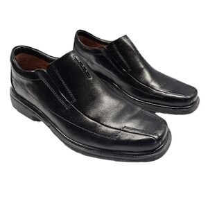 Clarks Classic Black Slip-On Loafers